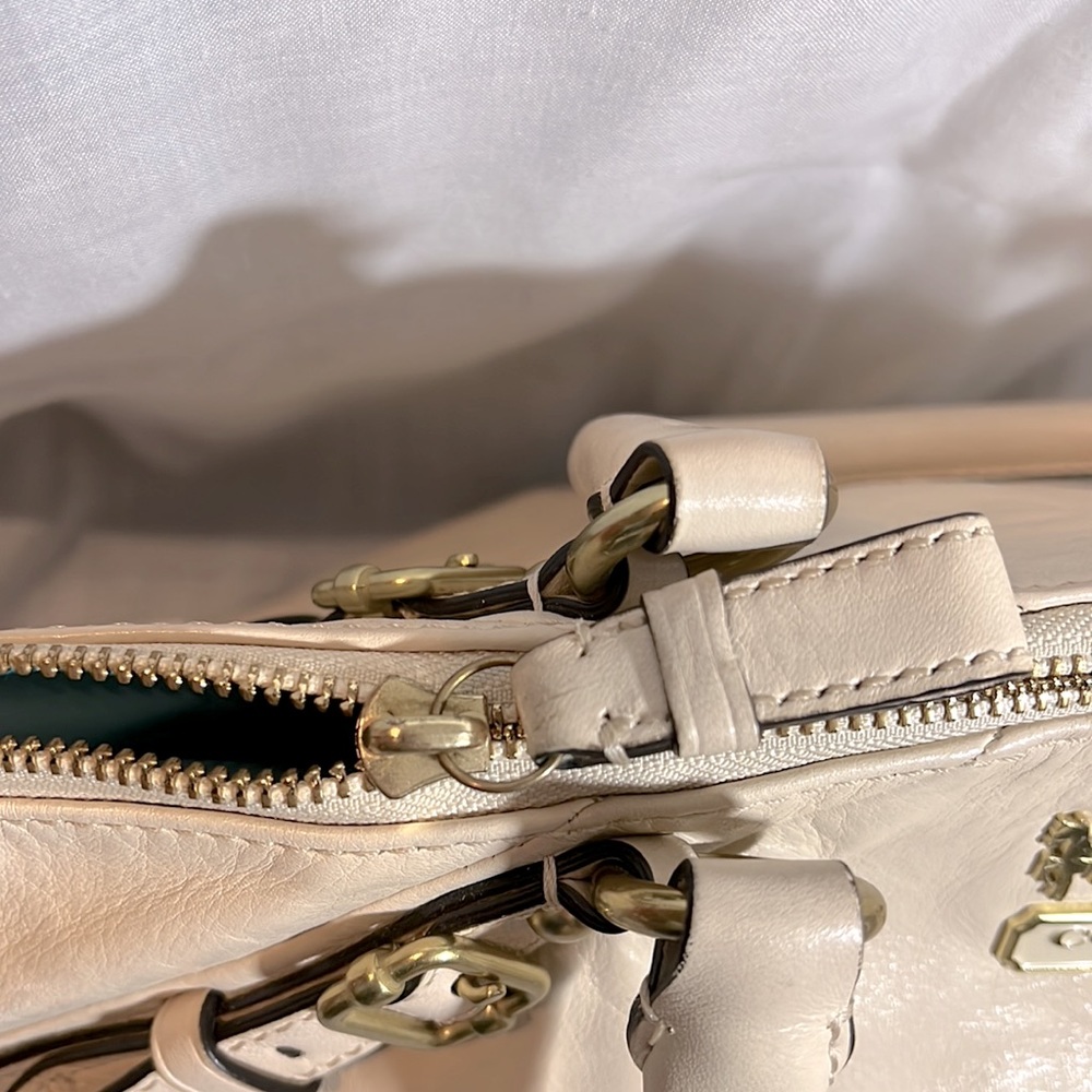 Coach Cream Satchel Bag - Picture 7 of 10